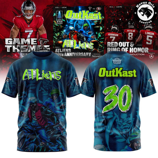 Atlanta Falcons x OutKast ATLiens 30th Anniversary 2026 T-Shirt