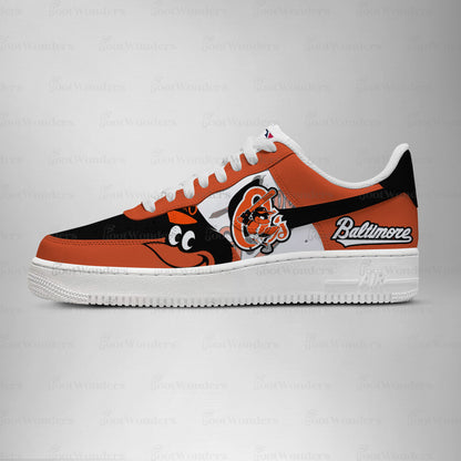 Baltimore Orioles MLB AF1 Low Top Shoes | ZU48