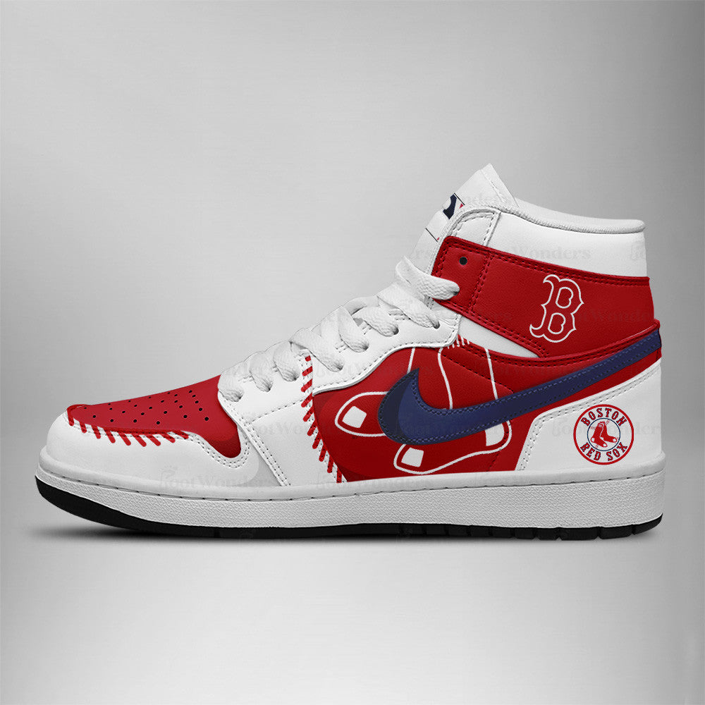 Boston Red Sox MLB AJ1 High Top Shoes | JR11