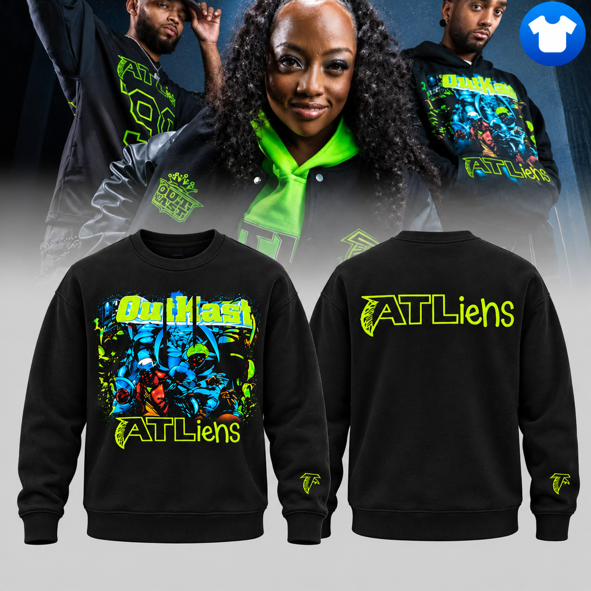 Atlanta Falcons ATLiens 30th Anniversary 2026 Music Sweatshirt