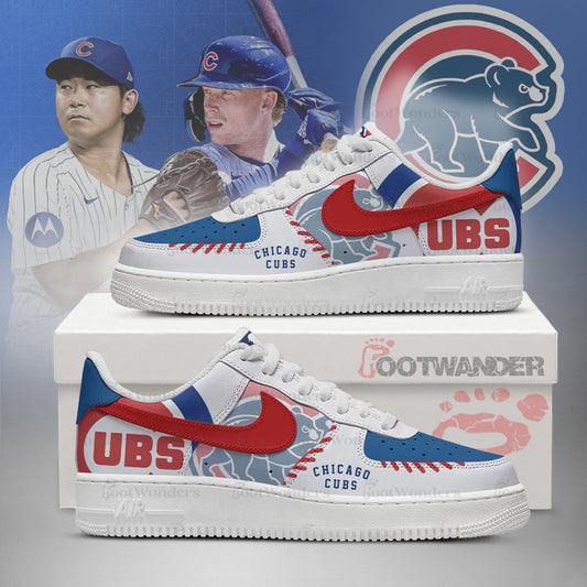Chicago Cubs MLB AF1 Low Top Shoes | LB15