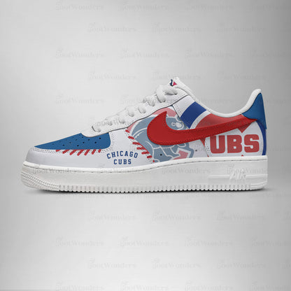 Chicago Cubs MLB AF1 Low Top Shoes | LB15