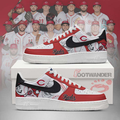 Cincinnati Reds MLB AF1 Low Top Shoes | ER89