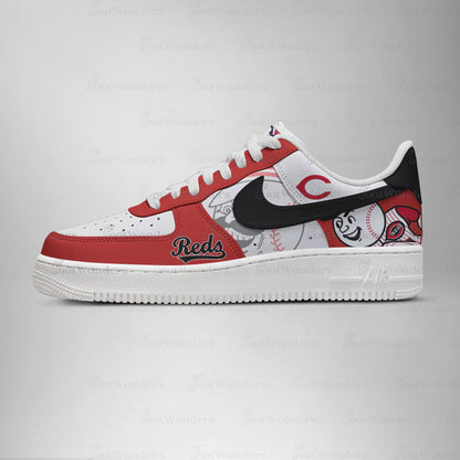 Cincinnati Reds MLB AF1 Low Top Shoes | ER89