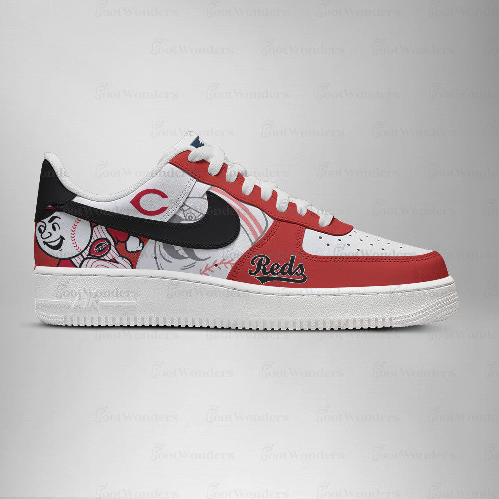 Cincinnati Reds MLB AF1 Low Top Shoes | ER89