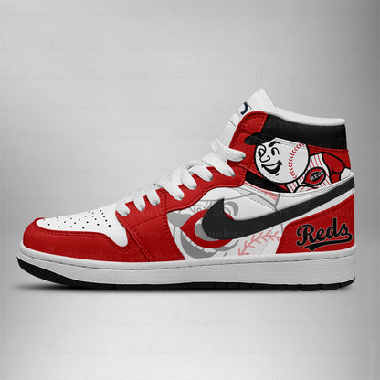 Cincinnati Reds MLB AJ1 High Top Shoes | UH65