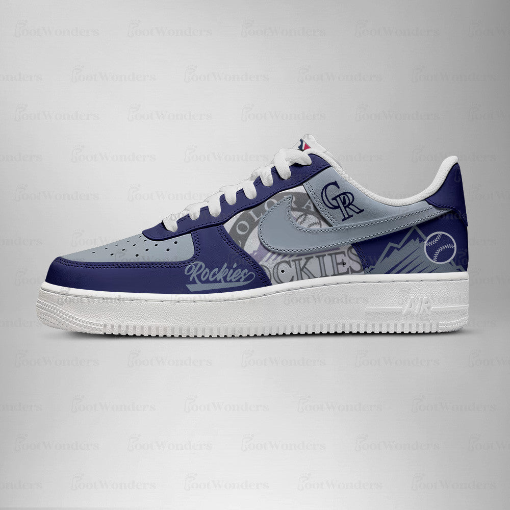 Colorado Rockies MLB AF1 Low Top Shoes | PS28