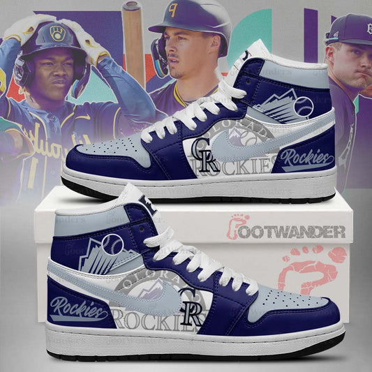 Colorado Rockies MLB AJ1 High Top Shoes | NN65