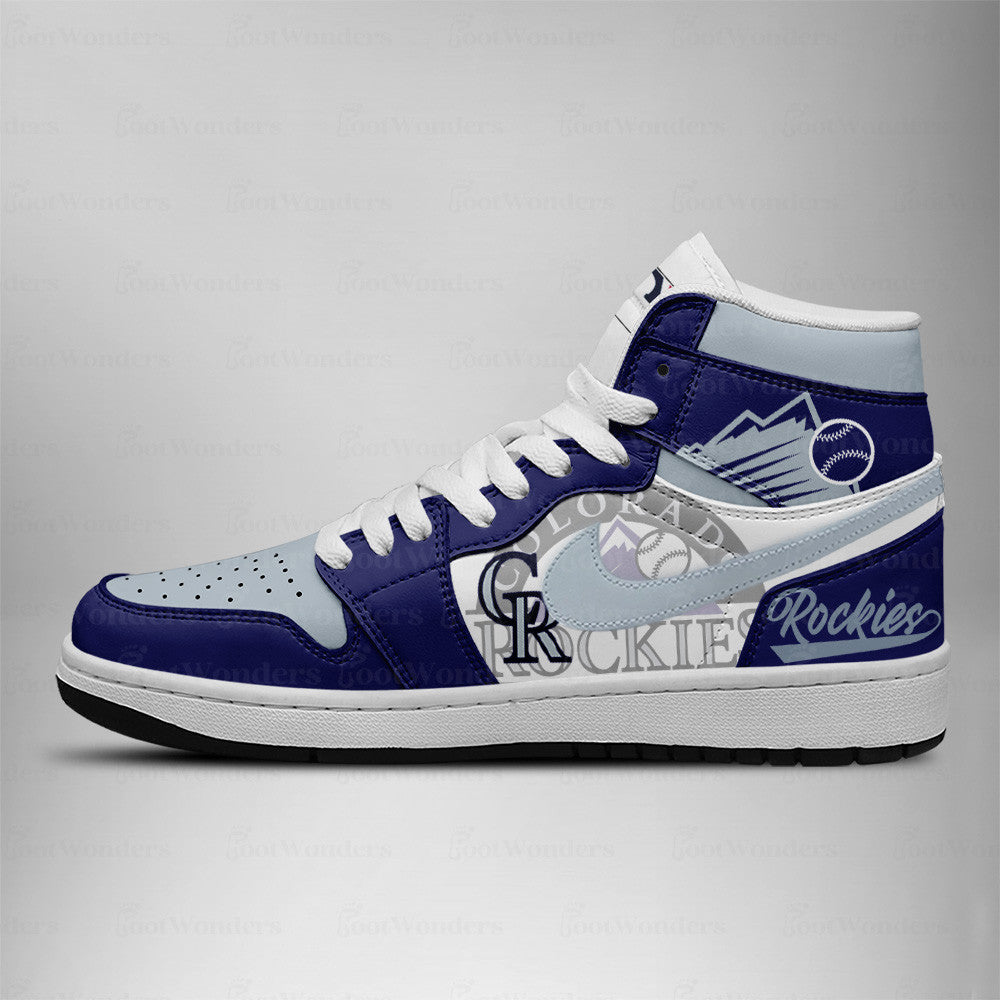 Colorado Rockies MLB AJ1 High Top Shoes | NN65