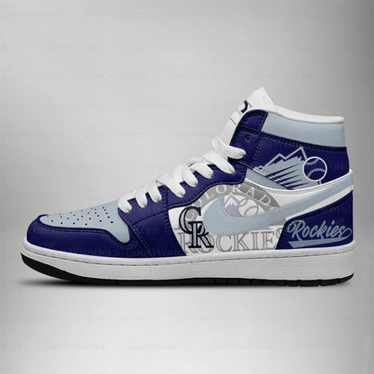 Colorado Rockies MLB AJ1 High Top Shoes | NN65