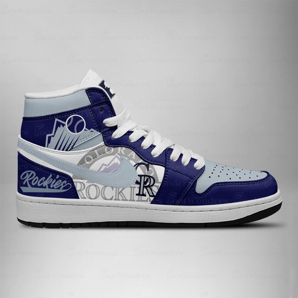 Colorado Rockies MLB AJ1 High Top Shoes | NN65