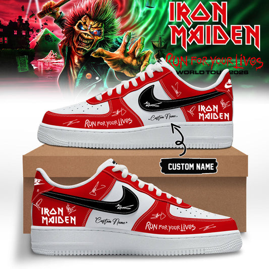 Iron Maiden - Run For Your Lives World Tour Shoes AF1 | YD33