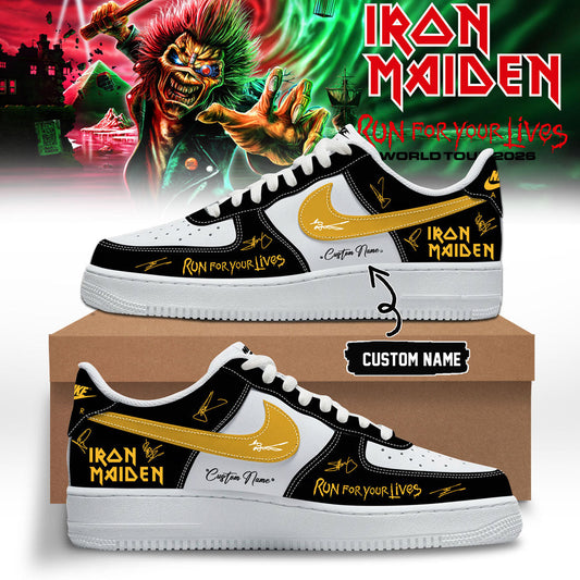 Iron Maiden - Run For Your Lives World Tour Shoes AF1 | AL91
