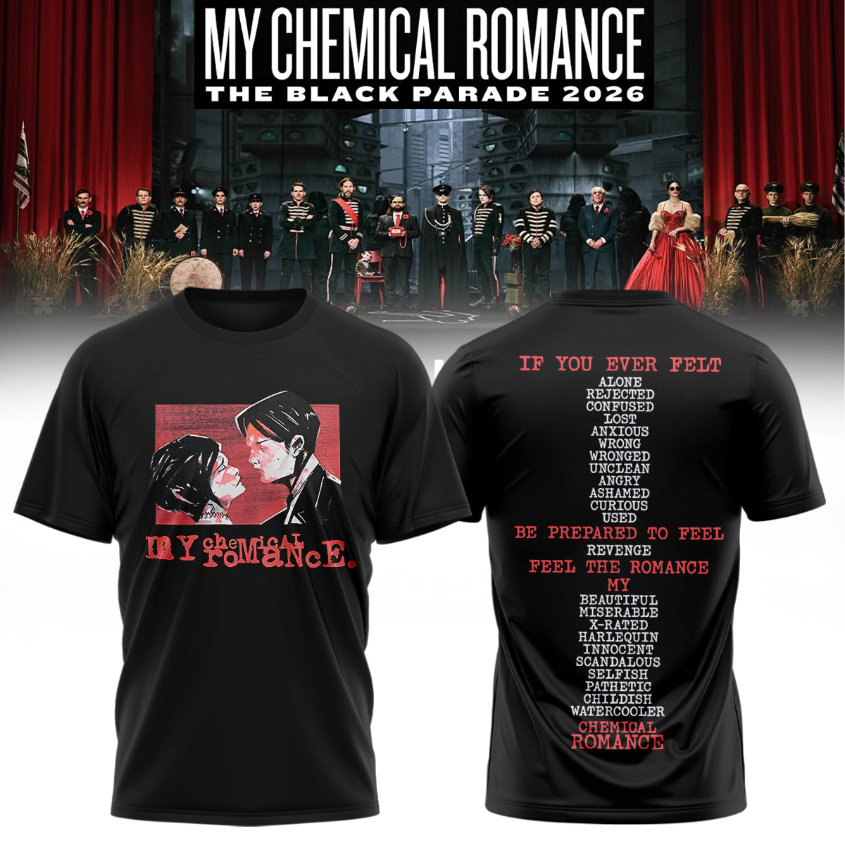 My Chemical Romance Limited Edition Signature shirt | ZR85