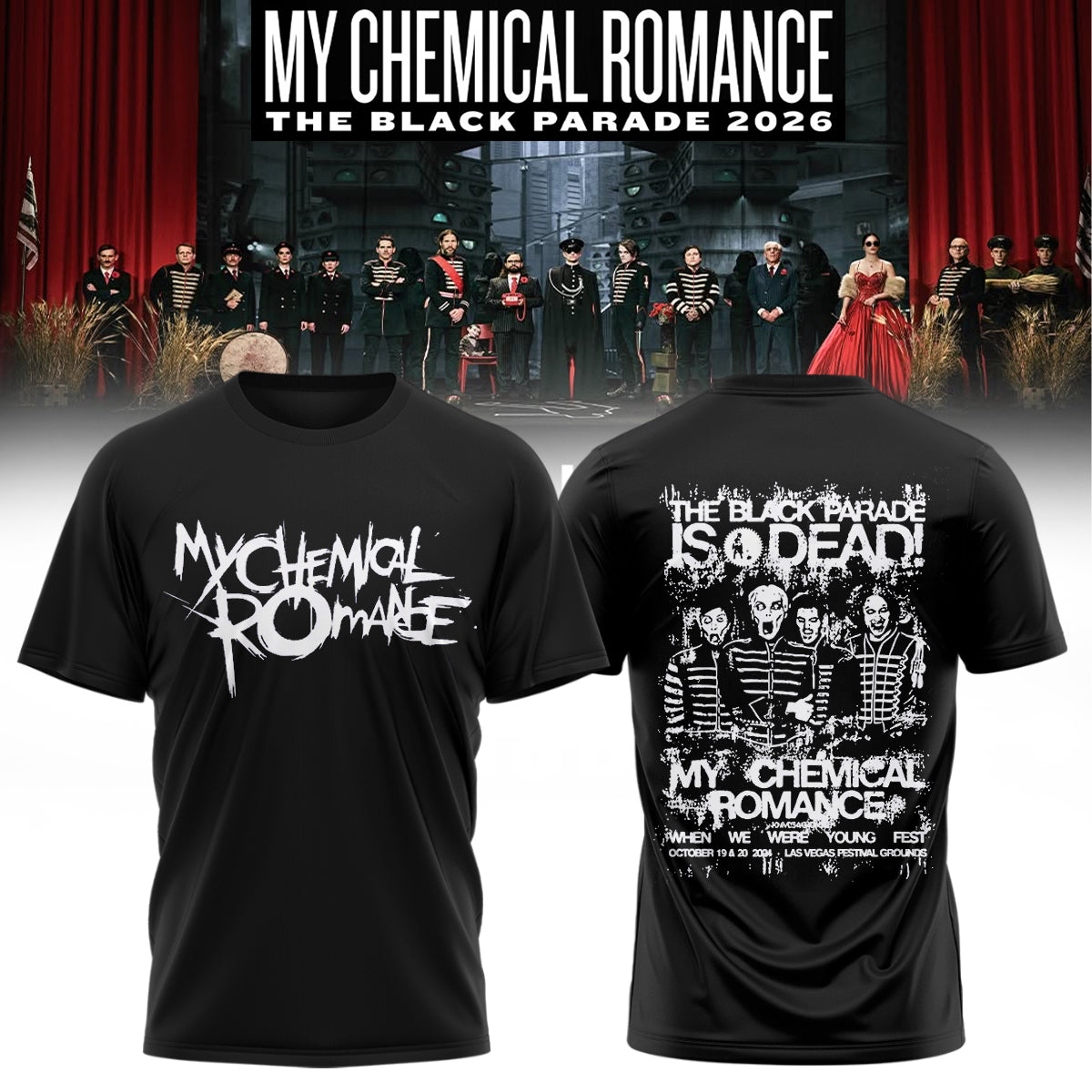 My Chemical Romance Limited Edition Signature shirt | QI11