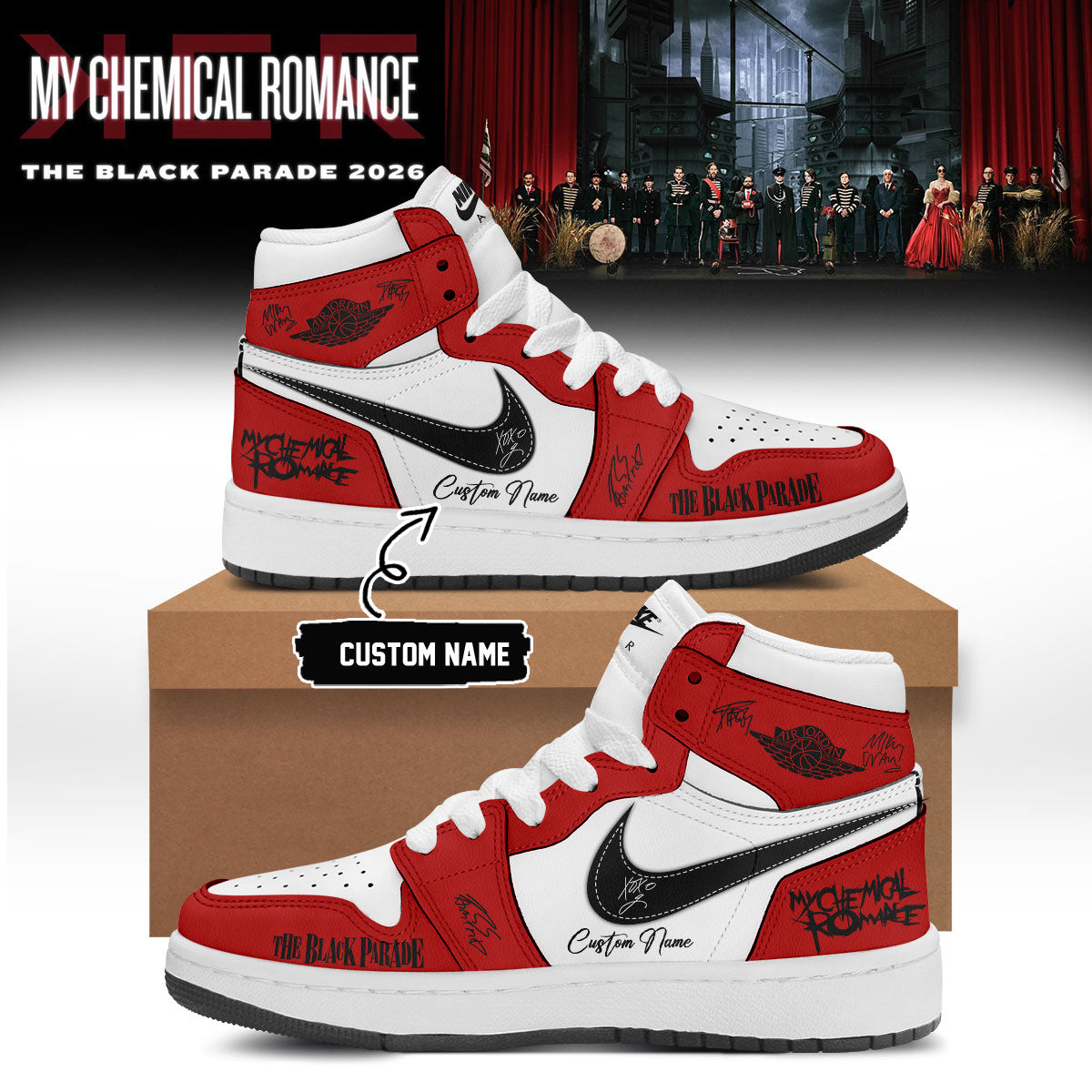 ,My Chemical Romance Limited Edition Signature Shoes | QW90