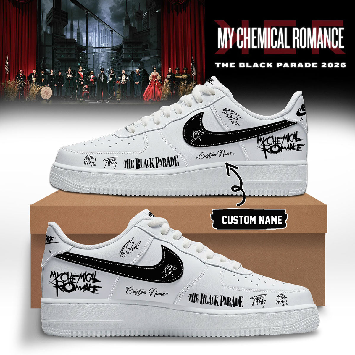 ,My Chemical Romance Limited Edition Signature Shoes | XM88