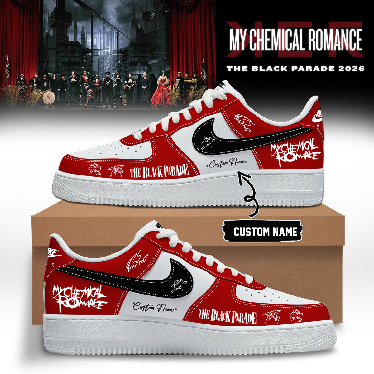 ,My Chemical Romance Limited Edition Signature Shoes | WD10