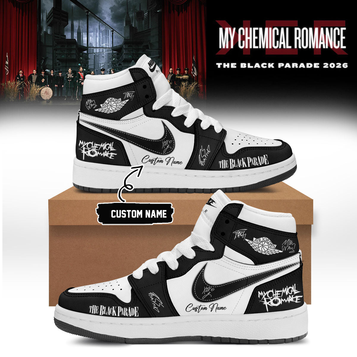 ,My Chemical Romance Limited Edition Signature Shoes | JS80