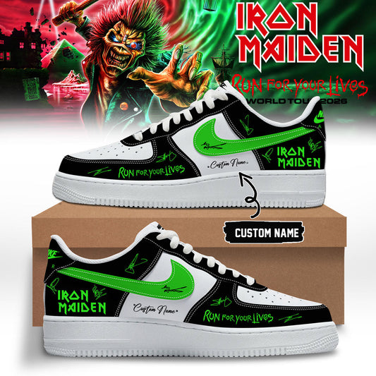 Iron Maiden - Run For Your Lives World Tour Shoes AF1 | YV88