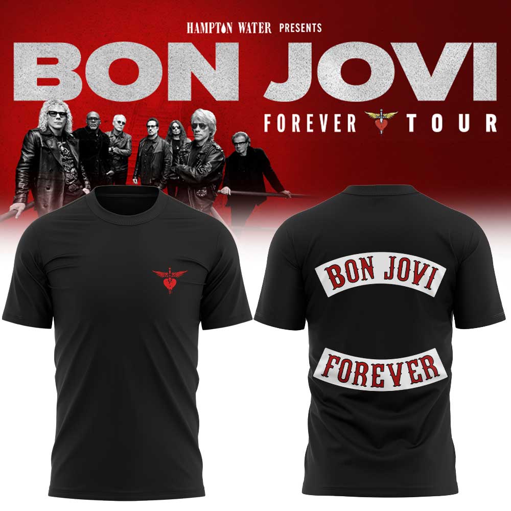Bon Jovi Forever Tour 2026 Limited Edition T-Shirt Fan Apparel | XS63