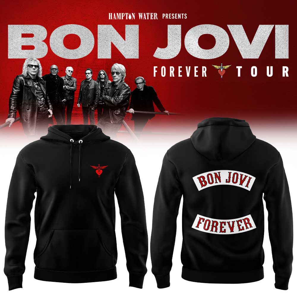 Bon Jovi Forever Tour 2026 Limited Edition Hoodie Concert Apparel