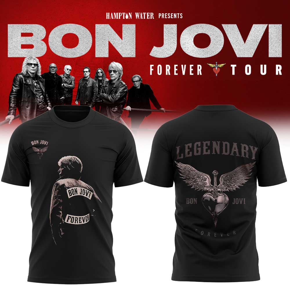 Bon Jovi Forever Tour 2026 Limited Edition T-Shirt Rock Band Merch | UC58