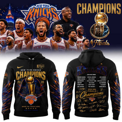 New York Knicks Basketball NBA Rings Champions Hoodie | NK81