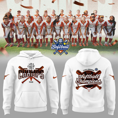 Texas Longhorns 2026 SEC Softball Tournament Champions Locker Room Hoodie | QK33