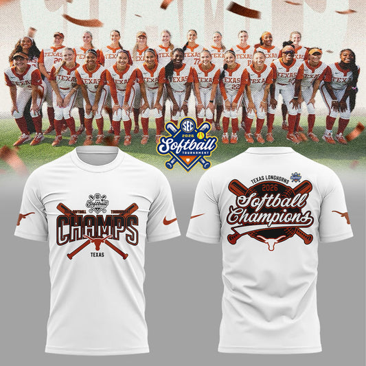 Texas Longhorns 2026 SEC Softball Tournament Champions Locker Room Shirt | UF16