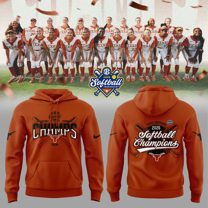 Texas Longhorns 2026 SEC Softball Tournament Champions Locker Room Hoodie | YT44