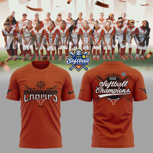 Texas Longhorns 2026 SEC Softball Tournament Champions Locker Room Shirt | HX85