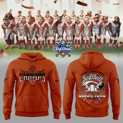 Texas Longhorns 2026 SEC Softball Tournament Champions Locker Room Hoodie | VL41