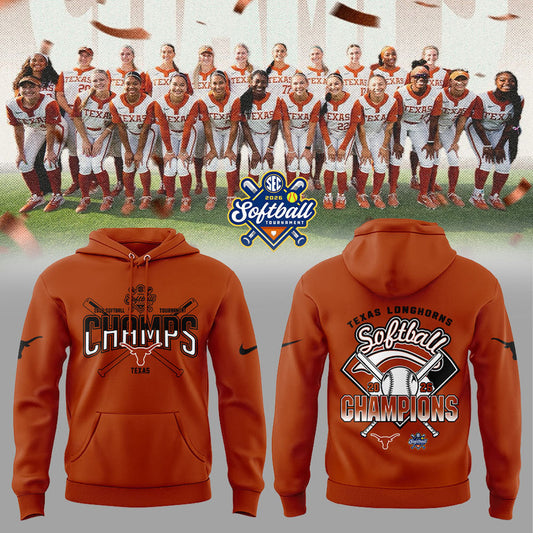 Texas Longhorns 2026 SEC Softball Tournament Champions Locker Room Hoodie | VL41