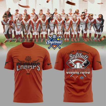 Texas Longhorns 2026 SEC Softball Tournament Champions Locker Room Shirt | VS88