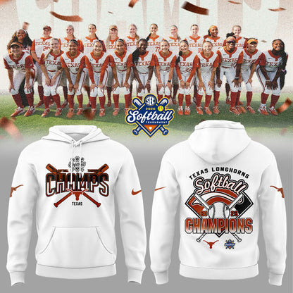 Texas Longhorns 2026 SEC Softball Tournament Champions Locker Room Hoodie | GJ85