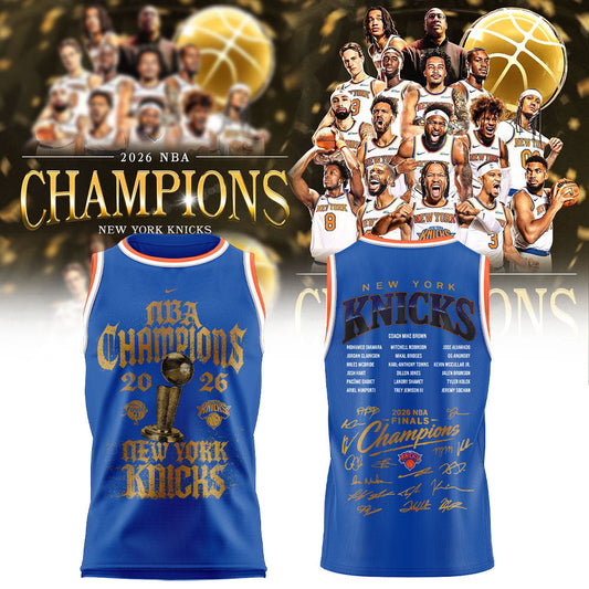 New York Knicks NBA Finals Champs Locker Room Basketball Jersey | CS25