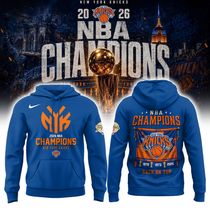 New York Knicks Basketball NBA Rings Champions Hoodie | NO28
