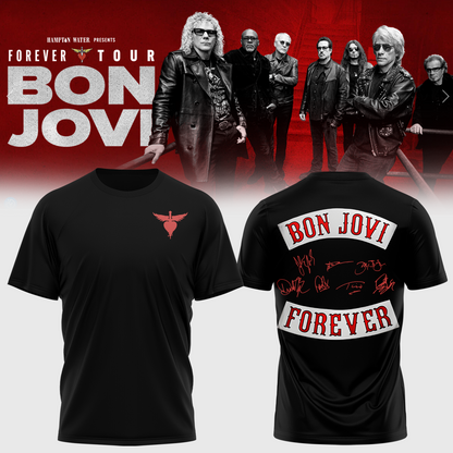 Bon Jovi Forever Tour Signature Collection Limited Edition T-Shirt Concert Merchandise