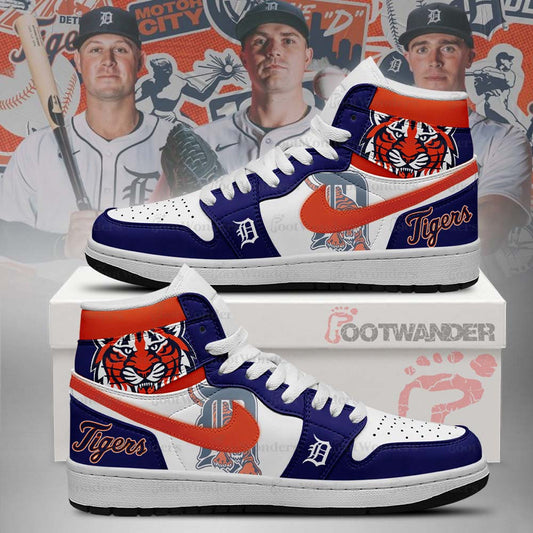 Detroit Tigers MLB AJ1 High Top Shoes | GM47