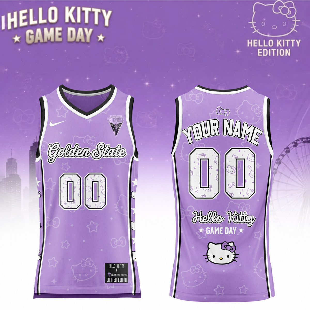 Valkyries 2026 WNBA x Hello Kitty Game Day Jersey Limited Edition