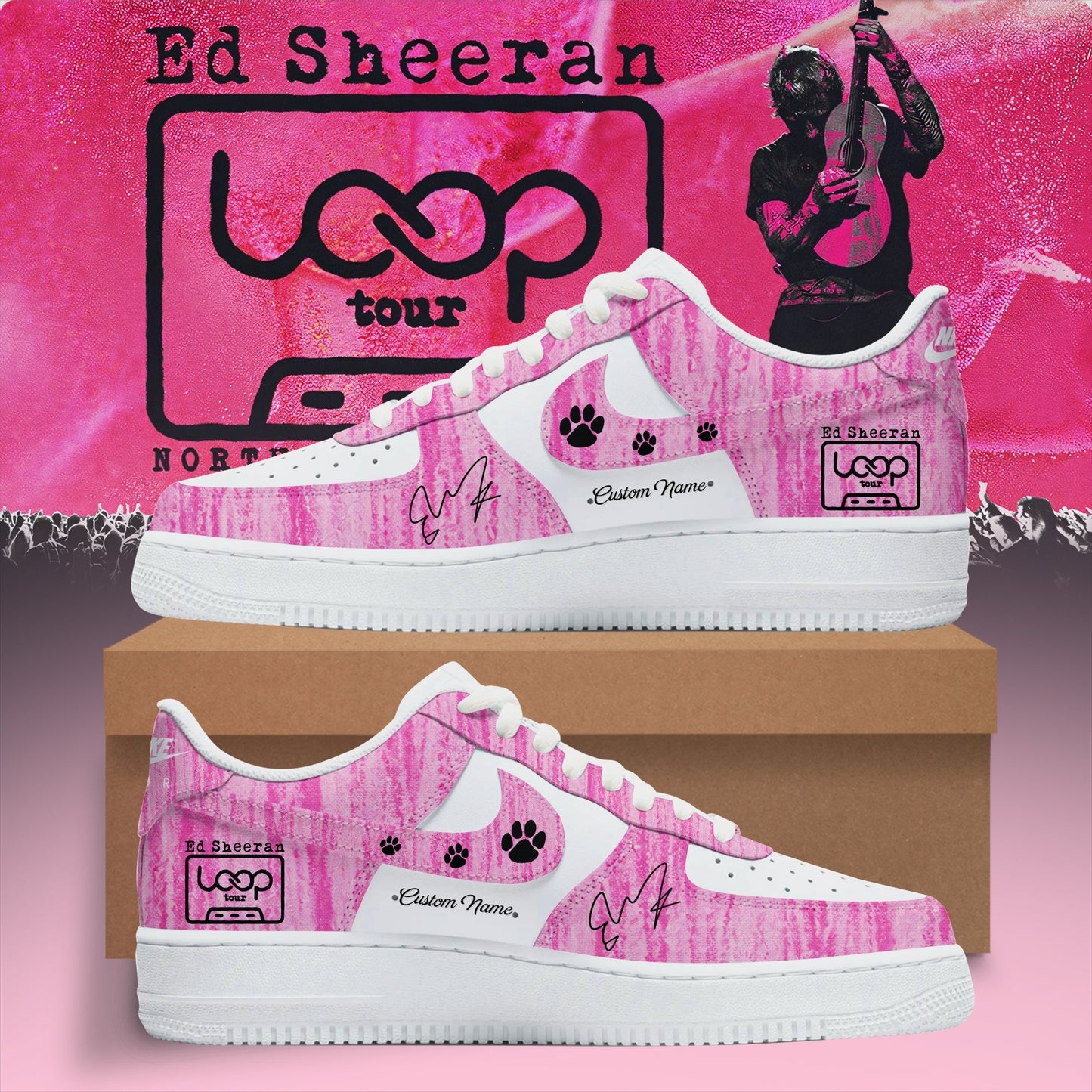 Ed Sheeran - Loop Tour NA 2026 Customize AF1 | HC53