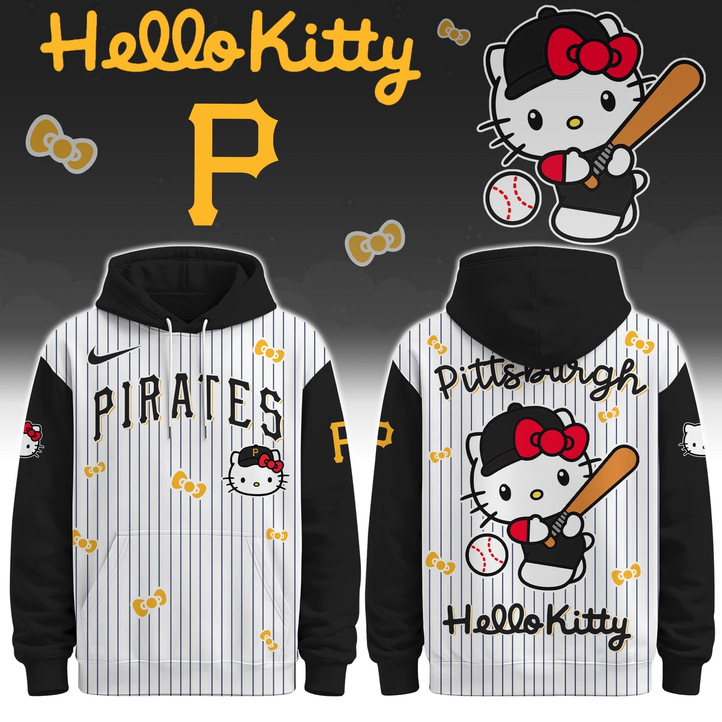 Pittsburgh Pirates - Hello Kitty Limited Editions Hoodie | IU39