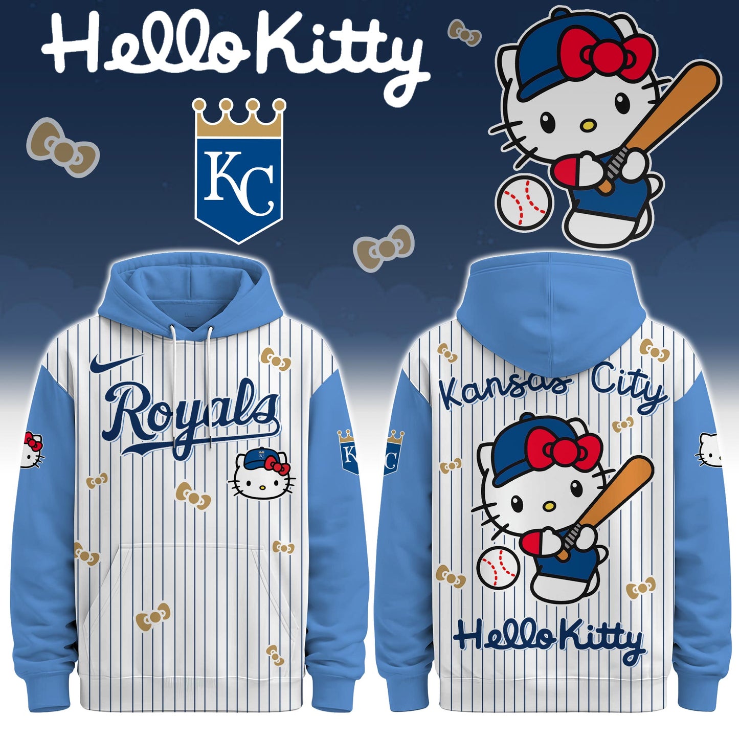 Kansas City Royals - Hello Kitty Limited Editions Hoodie | VX44