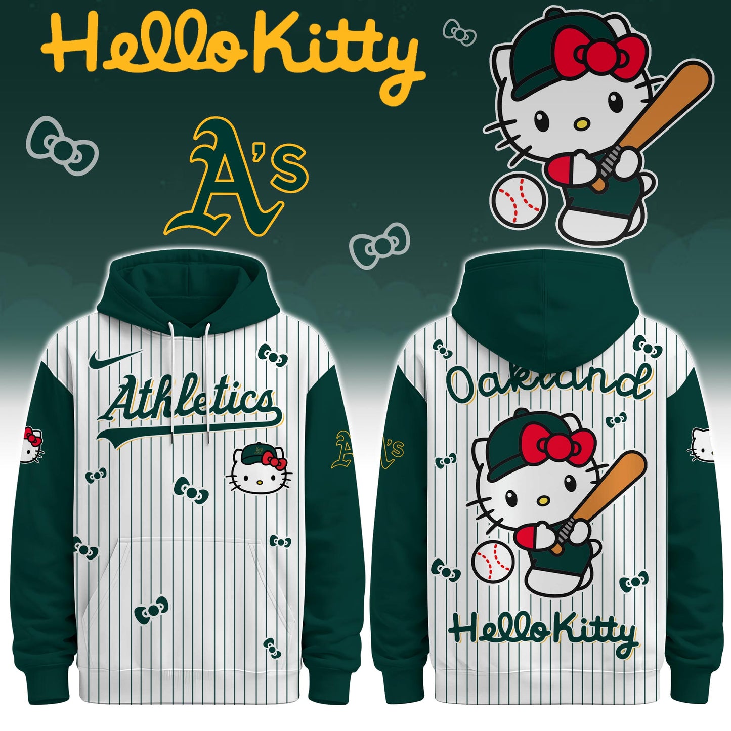Oakland Athletics - Hello Kitty Limited Editions Hoodie | UF93