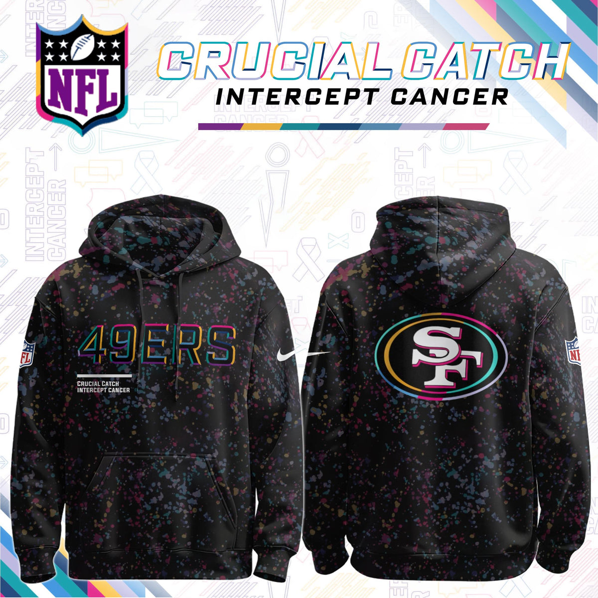 Men's Black San Francisco 49ers 2026 Crucial Catch Sideline Standard Issue Dri-FIT Pullover Hoodie