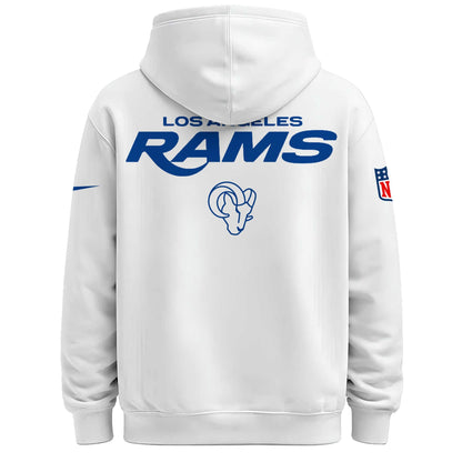 LAR Rams Classic Sol White Hoodie | MN72