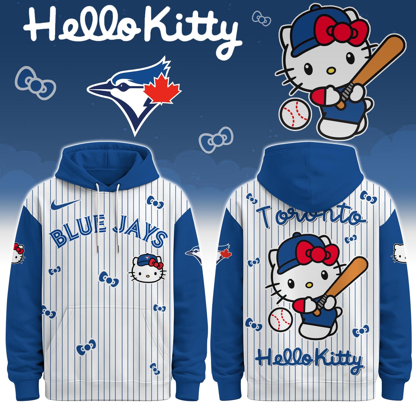 Toronto Blue Jays - Hello Kitty Limited Editions Hoodie | XD90