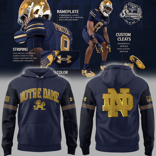 Limited Edition Notre Dame Football ” 2026 Shamrock Series uniforms ” Hoodie