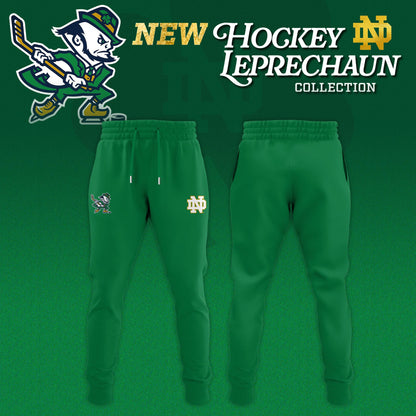 Notre Dame Fighting Irish Hockey Leprechaun Limited Editions Hoodie - Green